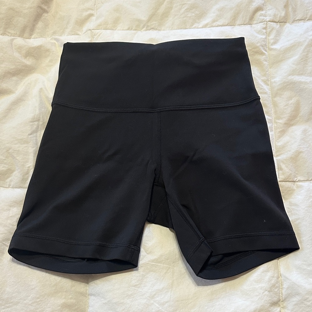 lululemon athletica Black High-Waist Bike Shorts